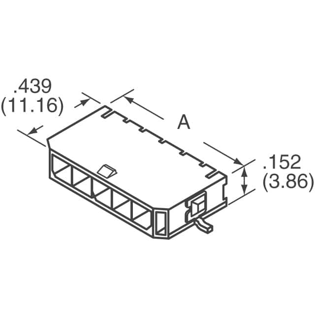 1445100-8 TE Connectivity AMP Connectors  Headers Male Pins